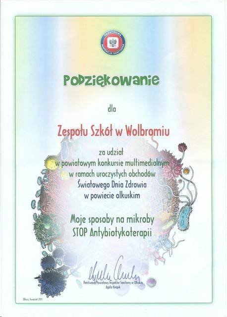 Stop antybiotykoterapii Zespol Szkol