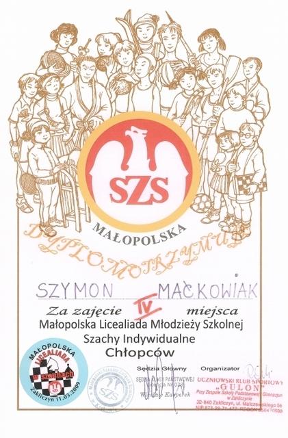 szachy dyplom